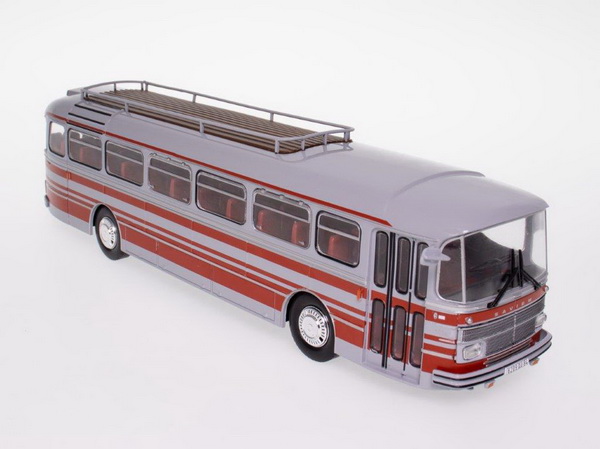автобус saviem s53m france 1972 grey/red BC118 Модель 1:43